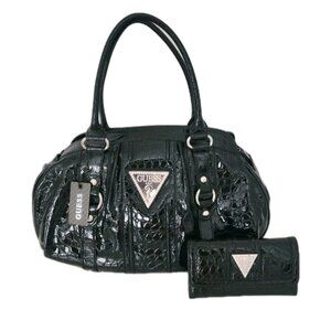 NWT GUESS MARIBELLE handbags & wallet SET black